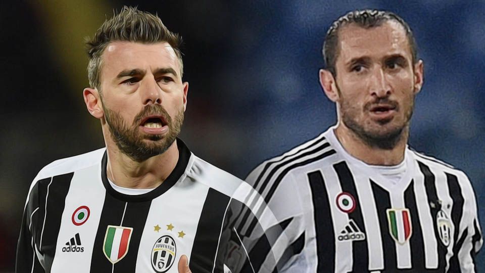 Giorgio Chiellini dan Andrea Barzagli. Copyright: © Giuseppe Bellini/Getty Images